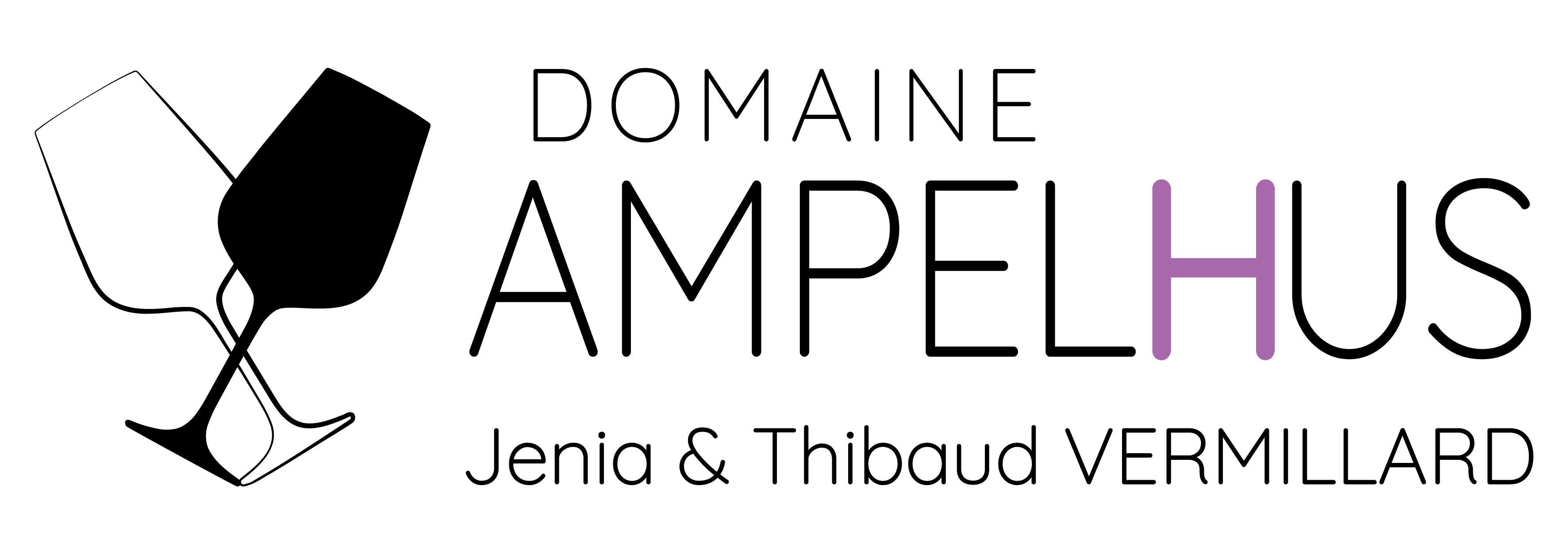 Logo du domaine Ampelhus, domaine viticole produisant des vins des Cépages rares du Languedoc.